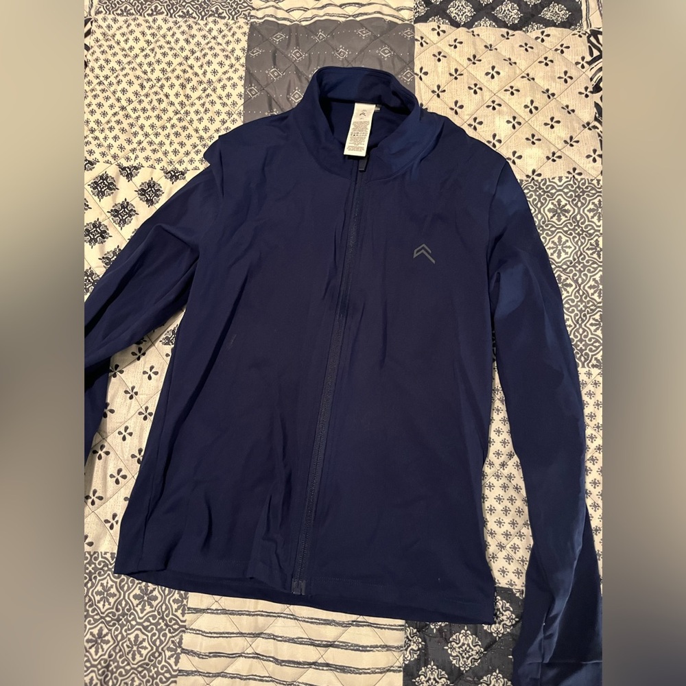 Oner Active Navy Blue Full-Zip Lightweight Jacket